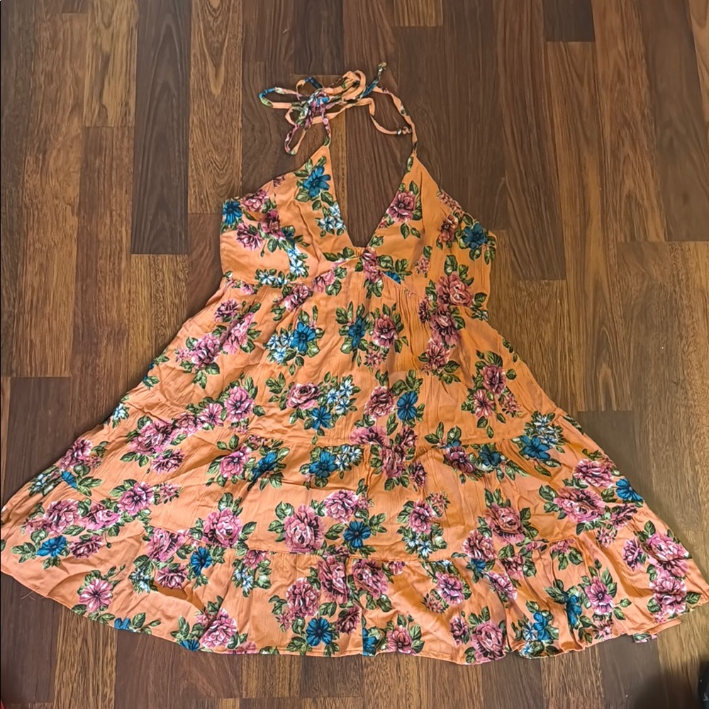 Floral Halter Dress